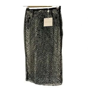 MESHKI new with tag black sparkle lace skirt